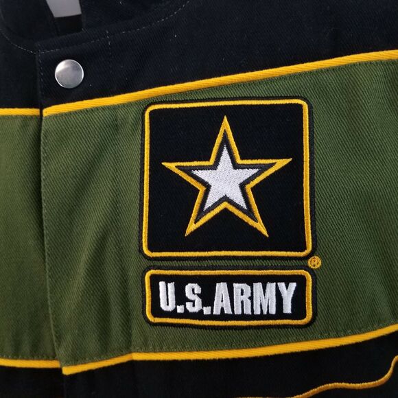 VTG US Army Recon Coat L Bomber Jacket Embroidered Patch Lined Brigade - Picture 5 of 12